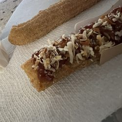 Brazilian Fun Foods - Exotic churro, plain churro