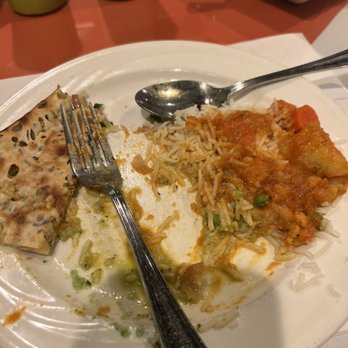 Amul India Restaurant - Onion Nan Bread, Mixed Vegetables, Basmati Rice DELICIOUS - Indian Near Me - Dublin, Ohio