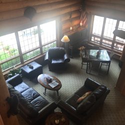 Konkapot Lodge - View from loft rec room to lobby