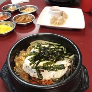 Minji's Cafe - Dolsot with spicy pork yummmm - Korean Near Me - Lauderhill, Florida