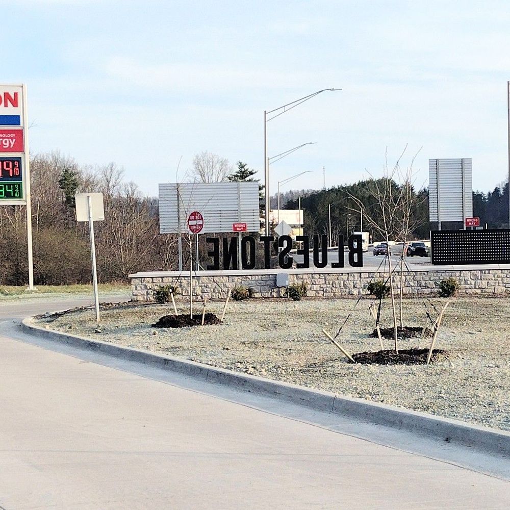 Bluestone Travel Plaza - entry sign from the back - Rest Stops Near Me - Princeton, West Virginia