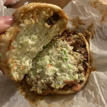 Highway 58 BBQ - Rib sandwich with mild sauce and slaw - Barbeque Near Me - Chattanooga, Tennessee
