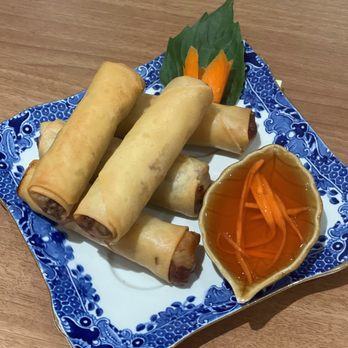 Asian Combo - veggie crispy spring rolls - Thai Near Me - Biddeford, Maine