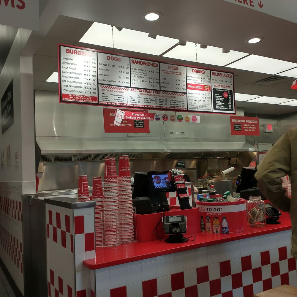 Five Guys - Inside - Burgers Near Me - Foxborough, Massachusetts Five Guys - Inside - Burgers Near Me - Foxborough, Massachusetts