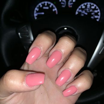 Polished Nails & Spa - Was supposed to be "coffin shaped" but looks more like a blob. - Nail Salons Near Me - Napa, California