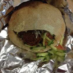 Organic Chickpeas - Falafel Wrap in brown pita