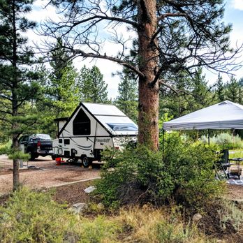 Mountain Park Campground - Bear Loop, Site 8 with electric hookups and close to bathrooms and showers. - Campgrounds Near Me - Bellvue, Colorado Mountain Park Campground - Bear Loop, Site 8 with electric hookups and close to bathrooms and showers. - Campgrounds Near Me - Bellvue, Colorado