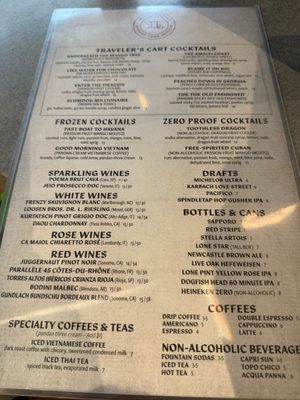 Menu photo 1 Traveler's Cart Houston, TX