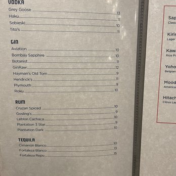 Union - Spirits menu - Japanese Near Me - Chicago, Illinois Union - Spirits menu - Japanese Near Me - Chicago, Illinois