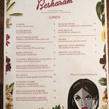 Besharam - Opening Lunch Menu - Indian Near Me - San Francisco, California Besharam - Opening Lunch Menu - Indian Near Me - San Francisco, California