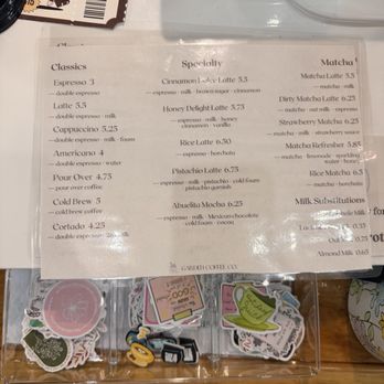 Garden Coffee - Menu - Coffee & Tea Near Me - Brownsville, Texas