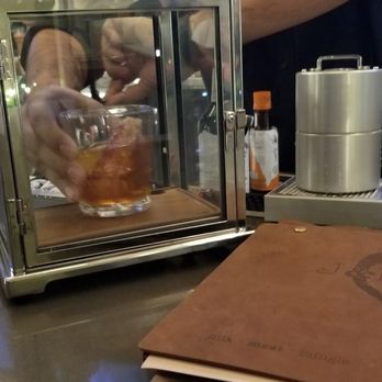 Jake & Eli - Awesome smoked to order bacon which then went into Old Fashion and smoked again. - New American Near Me - Las Vegas, Nevada