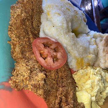 The Breakfast Klub - Catfish and grits - Breakfast & Brunch Near Me - Houston, Texas