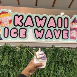 Ube/vanilla swirl ice cream with sprinkles