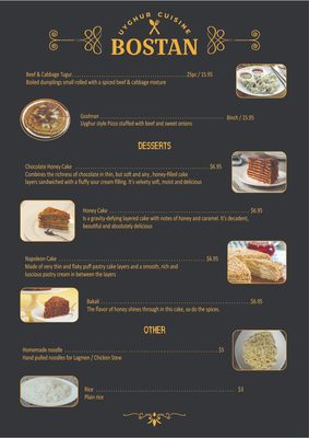 Menu photo 8 Bostan Uyghur Cuisine Arlington, VA Menu photo 8 Bostan Uyghur Cuisine Arlington, VA