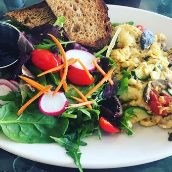 Eats - Dairy free omelette with toast and salad - American Near Me - San Francisco, California