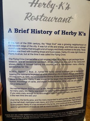 Menu photo 6 Herby-K's Shreveport, LA Menu photo 6 Herby-K's Shreveport, LA