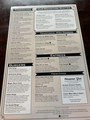 Menu photo 1 O'Connor's Public House Rochester, MI