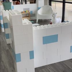 My Play Cafe - Gardner - Infant area. You can see the whole play floor from inside.
