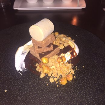 Bourbon Steak - Actual s'mores dessert. That is in fact not a marshmallow on top but hazelnut ice cream shaped as a marshmallow! - Steakhouses Near Me - Washington, DC, District of Columbia