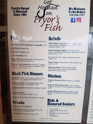 Menu photo 3 Pryor's Restaurant Otis Orchards, WA Menu photo 3 Pryor's Restaurant Otis Orchards, WA
