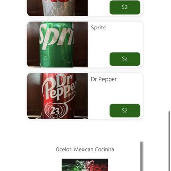Ocelotl Mexican Cocinita - Drink prices from online menu & phone number - Food Trucks Near Me