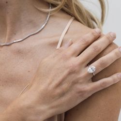 JK Diamond Co. - Custom Oval Diamond Engagement Ring