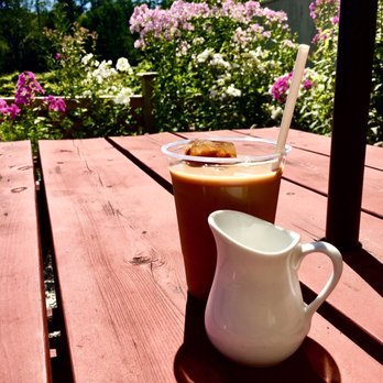 The Garden Market - Iced coffee sipped and kindly served to me in the back seating area - Specialty Food Near Me - Londonderry, Vermont The Garden Market - Iced coffee sipped and kindly served to me in the back seating area - Specialty Food Near Me - Londonderry, Vermont