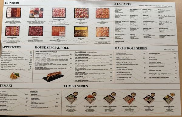 Menu photo 2 Shiroshi Toronto, ON Menu photo 2 Shiroshi Toronto, ON