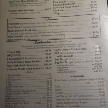 Bud's Pub & Grill - Brunch/Linch menu page 2 - Pubs Near Me - Dixon, California Bud's Pub & Grill - Brunch/Linch menu page 2 - Pubs Near Me - Dixon, California