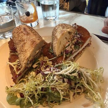 Osteria Mozza - Chicken Milanese sandwich. Very large and filling - Italian Near Me - Washington, DC, District of Columbia Osteria Mozza - Chicken Milanese sandwich. Very large and filling - Italian Near Me - Washington, DC, District of Columbia
