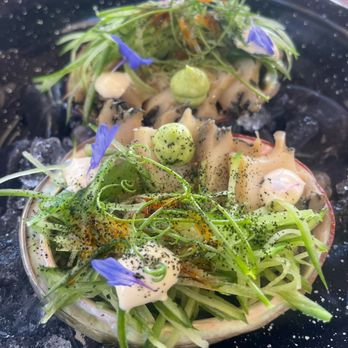 Conchas de Piedra - The abalone aguachile, with cucumber, garlic aioli, served in abalone shell was wonderful. - Seafood Near Me - Villa de Juárez, BCN