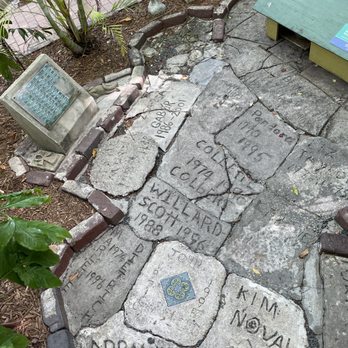 Ernest Hemingway Home  - Cat Graveyard - Some interesting names - Museums Near Me - Key West, Florida