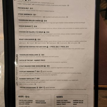 Pinewoods Dining Room - dinner menu 1/2 - Canadian (New) Near Me - Manning Park, British Columbia Pinewoods Dining Room - dinner menu 1/2 - Canadian (New) Near Me - Manning Park, British Columbia