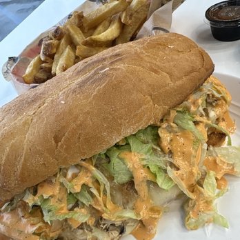 Pablitos Tacos - Chicken melt sandwich and fries are fireee - Mexican Near Me - Van Nuys, California Pablitos Tacos - Chicken melt sandwich and fries are fireee - Mexican Near Me - Van Nuys, California