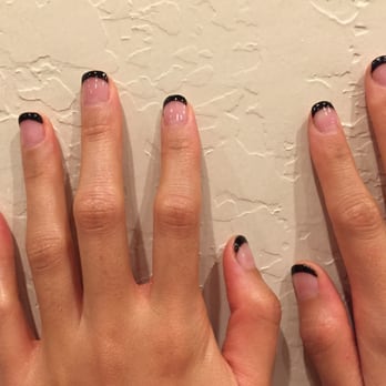 Napa Nails - Black French tip - Nail Salons Near Me - Napa, California Napa Nails - Black French tip - Nail Salons Near Me - Napa, California