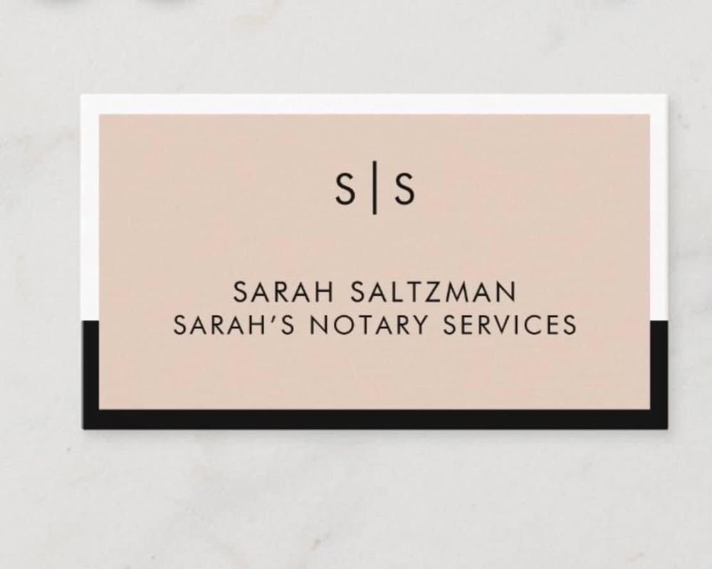 SARAH’S NOTARY SERVICES Updated August 2024 Request a Quote