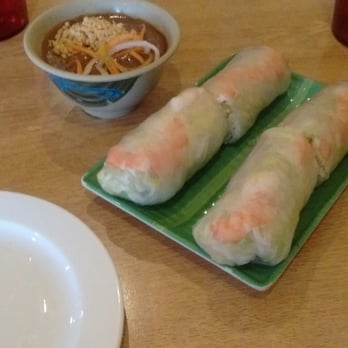 Pho Special - These were the summer rolls/spring rolls. They were delicious, but their hot peanut dipping sauce was not very good. - Vietnamese Near Me - Wichita, Kansas