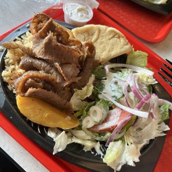 Just Kabobs - Combo plate with shrimp - Greek Near Me - Midlothian, Illinois