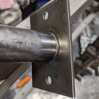 JC Reid Welding - Stainless steel tig welded pipe bracket - Metal Fabricators Near Me JC Reid Welding - Stainless steel tig welded pipe bracket - Metal Fabricators Near Me