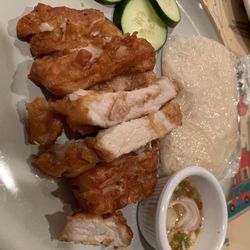 Let It Be Thai Cafe - Sticky rice and fried pork belly