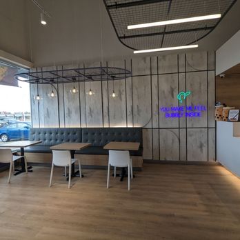 Chatime - the interior of a restaurant with a table and chairs - Bubble Tea Near Me - Pickering, Ontario