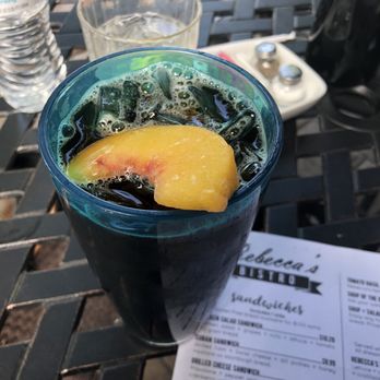 Rebecca's Bistro - Peach ginger iced tea - Cafes Near Me - Walnut Creek, Ohio Rebecca's Bistro - Peach ginger iced tea - Cafes Near Me - Walnut Creek, Ohio