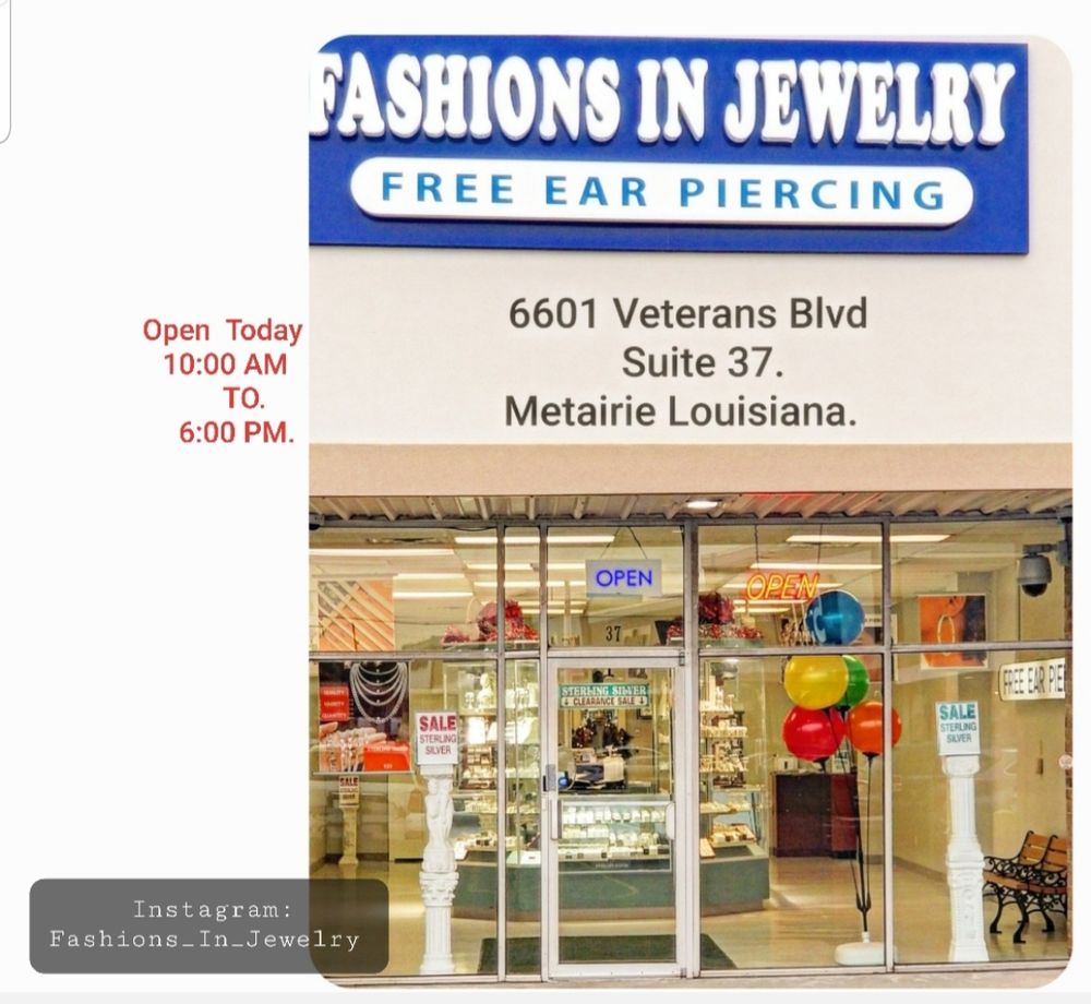 FASHIONS IN JEWELRY 6601 Veterans Memorial Blvd, Metairie, LA Yelp