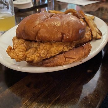 Jude's Old Town - Fried Chicken Sandwich, that is supposed to have Jalapeño slaw on it, but Hubs doesn't like veg so I ate it on the side! - Cajun/Creole Near Me - Seattle, Washington Jude's Old Town - Fried Chicken Sandwich, that is supposed to have Jalapeño slaw on it, but Hubs doesn't like veg so I ate it on the side! - Cajun/Creole Near Me - Seattle, Washington