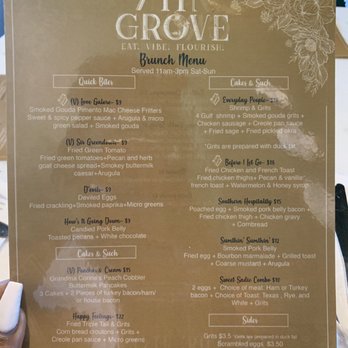 7th + Grove - menu - Southern Near Me - Tampa, Florida 7th + Grove - menu - Southern Near Me - Tampa, Florida