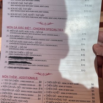 3 Ghiền - Menu - 5/2026 - Vietnamese Near Me - Rancho Cucamonga, California