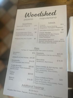 Menu photo 2 Woodshed Pizza Point Pleasant, NJ Menu photo 2 Woodshed Pizza Point Pleasant, NJ
