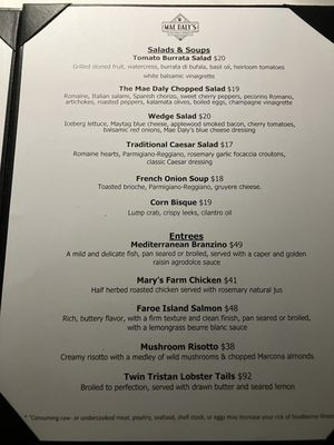 Menu photo 2 Mae Daly's Las Vegas, NV
