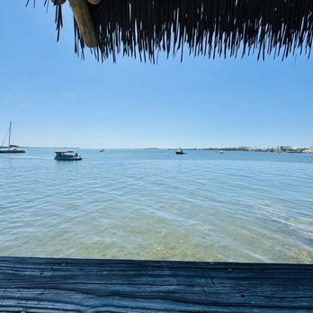 Anna Maria Oyster Bar - Pier - View from patio seating - Seafood Near Me - Bradenton Beach, Florida